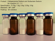 Iniezione a secco di Cefoperazone Sulbactam della polvere, antibiotici della cefalosporina