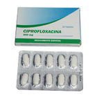 Il cloridrato della ciprofloxacina riduce in pani 250mg; 500mg, farmaci orali