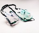 Tranparent/maschera di ossigeno eliminabile del nebulizzatore apparecchio medico di verde con la metropolitana