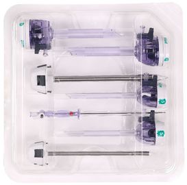 Insieme laparoscopico eliminabile di trocar dell'attrezzatura chirurgica sterile della laparoscopia di ginecologia