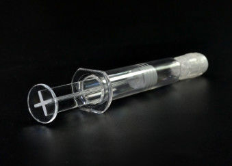 Custom Printing Injection & Puncture Instrument 1ml / 3ml Cbd Oil Glass Syringe With Luer Lock