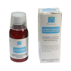 Medicina orale 100ml, sciroppo orale della sospensione di dosaggio liquido del complesso delle vitamine B