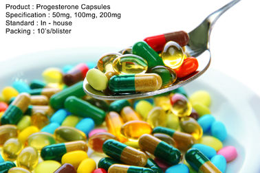 Il progesterone naturale incapsula gli ormoni basati steroide di 100Mg 200Mg