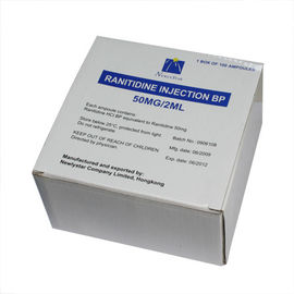 iniezione parenterale del cloridrato della ranitidina del piccolo volume 50mg/2ml