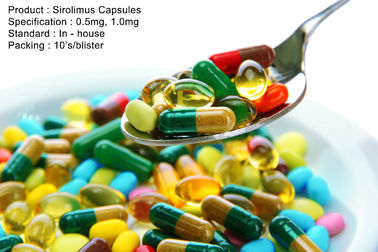 Sirolimus incapsula 0.5mg, farmaci orali 1.0mg
