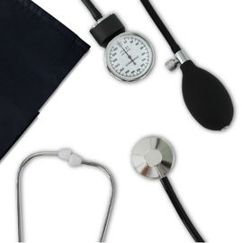 Sfigmomanometro aneroide portatile dell'ospedale medico con lo stetoscopio
