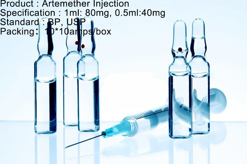 Farmaco antimalarico 80mg/1ml 40mg/0.5ml dell'agente di Artemether di dosaggio antimalarico dell'iniezione
