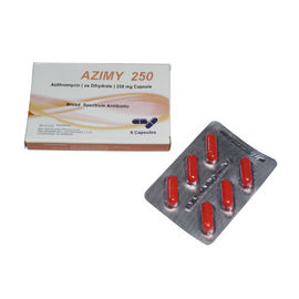 Le compresse orali 6 di azitromicina 250mg degli antibiotici imballano/antibiotici del macrolide