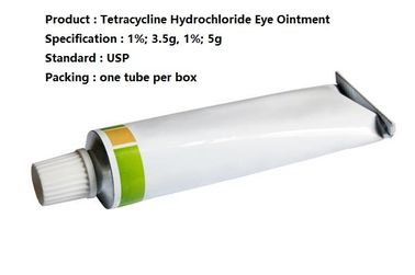 Unguento oftalmico 1% 3.5g 1% 5g dell'occhio del cloridrato della tetraciclina dei farmaci