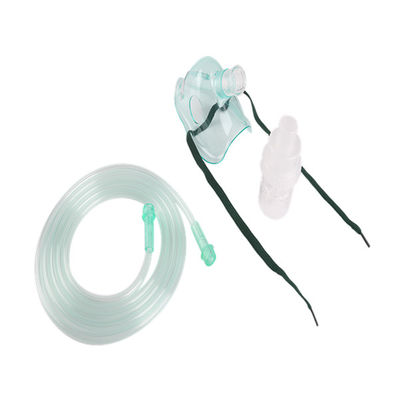Maschera di ossigeno trasparente del PVC del nebulizzatore medico sterile del gas di EO